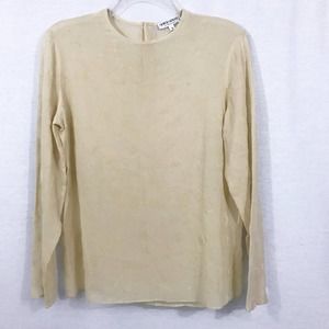 VINTAGE Giorgio Armani Ivory Silk Blouse Size 4